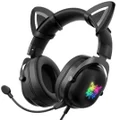 Onikuma X11 Cat Ear Stereo Gaming Headset - Black