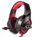 Onikuma K1-B Wired Gaming Headset - Black and Red