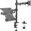 Gorilla Arms Steel Monitor Arm with Laptop Tray