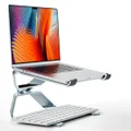Adjustable Aluminum Alloy Laptop Stand - Grey
