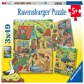 Ravensburger: On the Farm (3x49pc Jigsaws)