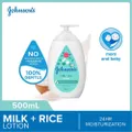 Johnson's Baby Baby Milk + Rice Moisturizing Lotion 24h Moisturization (Nourishes Skin) 500ml