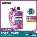 Listerine Total Care With 6-in-1 Benefits Mouthwash (Reduce Plaque Freshen Breath And Help Keep Teeth Naturally White For 12hr Protection) 1000ml