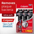 Colgate Slim Soft Charcoal Toothbrush Buy 2 Free 1 Value Pack