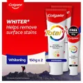 Colgate Total Professional Whitening Toothpaste 150gx2 Value Pack + Free Total 60g Toothpaste