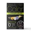Beauty Hair Color 1st Permanent Hair Dye 4.7 Dark Chocolate (Covers 100% White Hair) 160ml