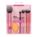 Real Techniques By Sam & Nic Everyday Essentials Brush Set Consist Foundation 1s + Concealer 1s + Blush 1s + Highlighter 1s + Shadow 1s