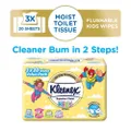 Kleenex Superior Clean Kids Moist Tissue Wipes Value Packset (Flushable Suitable For Kids Toilet Training) 20s X 3pack