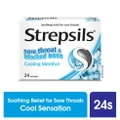 Strepsils Lozenges Soothing Relief For Sore Throat Cool Sensation 24s
