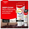 Colgate Total Charcoal Deep Clean Toothpaste Twin Pack 2x150g