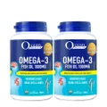Ocean Health Omega-3 Fish Oil Softgel 1000mg Packset(For Heart, Brain, Eyes & Joints + Halal) 180s X 2