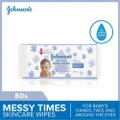Johnson's Baby Messy Times Gentle Cleansing Baby Wipes (For Baby's Hands, Face & Around The Eyes) 80s
