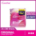 Carefree Original Unscented Panty Liners Triple Packset 30s X 3