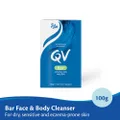 Ego Qv Soap Bar For Face & Body Cleanser (For Dry + Sensitive & Eczema-prone Skin) 100g