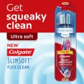 Colgate Slim Soft Flex Clean Toothbrush Value Pack 2 Pieces