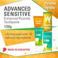 Pearlie Whiteâ® Advanced Sensitive Fluoride Toothpaste 130g
