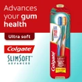 Colgate Slim Soft Advanced Toothbush 2s