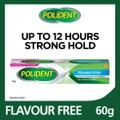 Polident 3d Hold Flavour Free Denture Adhesive Cream 60g