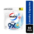 Walch 9x Anti-bacterial Laundry Capsule (Plant-based + 9x Cleaning Power + Added Walch Disinfectant Liquid) 60s