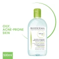 Bioderma Sebium H2o Purifying Micellar Water (Facial Non-rinse Cleanser For Oily, Acne-prone Skin) 500ml