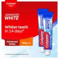 Colgate Advanced Whitening Toothpaste 160gx2 Twin Pack