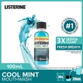Listerine Mouthwash Cool Mint With 4 Essential Oils (Kills 99.9% Germs That Causes Bad Breath) 100ml