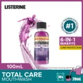Listerine Total Care With 6-in-1 Benefits Mouthwash (Reduce Plaque Freshen Breath And Help Keep Teeth Naturally White For 12hr Protection) 100ml