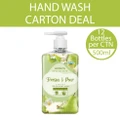 Watsons Freesia & Pear Scented Cream Hand Wash (Softening & Moisturising, Dermatologically Tested) 500ml X 12 Bottles Per Carton