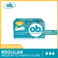 O.B Procomfort Super Tampons Silktouch With Dynamicfit Technology (For Average Flow Days + Environmental-friendly + No Additional Applicator) 32s