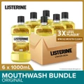 Listerine Antiseptic Mouth Wash Original (For Fresher Breath) 1l X 6s (Per Carton)