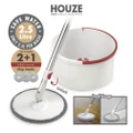 Houze The Easy Clean Spin Mop Red (Rotary Cleaning System + Compact Design) 1s