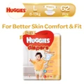 Huggies Gold Diapers Size L (For 8kg To 13kg) 62s