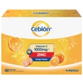 Cebion Vitamin C 1000mg + Zinc Effervescent Tablet Orange Flavour 40s