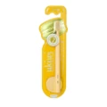 Ukiwi Macaron Ultra Wide Toothbrush Yellow(Magnetic Absorption + Keep Brush Hygiene + Super Clean Power) 1s