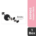 Edgeu Real Gel Nail Strips Enp903 Vampire Black (Semi-baked + Ultra Glossy + Long-lasting + Salon Quality) 1s