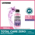 Listerine Total Care Zero Mouthwash Non Alcohol With 6-in-1 Benefits (Reduce Plaque Freshen Breath And Help Keep Teeth Naturally White For 12hr Protection) 100ml