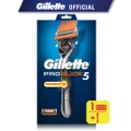 Gillette Proglide5 Powered Razor 1s + Replacement Cartridge 1s