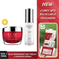 Olay Olay Regenerist Day Cream Moisturizer 50 G & Luminous Skincare Essence 50 G + 30 Ml
