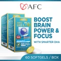 Afc Ultimate Dha70 Dietary Supplement Softgel(Omega 3 Fish Oil, Dha, Epa, Focus, Memory & Eye Health For Children) 60s X 2