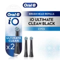 Oral-b Io Ultimate Clean White Brush Heads Refill Black 2s