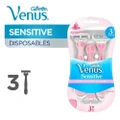 Gillette Venus Venus Sensitive Womanâs Disposable Razors 3's