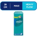 Whisper Wings Heavy Flow & Overnights Sanitary Pads With Wings 16pads