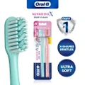 Oral-b Sensitivex Deep Clean Toothbrush Ultra Soft 2s