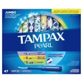 Tampax Pearl Plastic Unscented Tampon Jumbo Triple Packset Consists Of Light 10s + Regular 27s + Super 10s