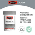 Swisse Collagen + For Body & Beauty Health Supplement Tablets (With Peptides & Vitamin C & E) 90s