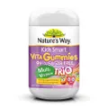 Natures Way Kids Smart Vita Gummies Sugar Free Multi Trio 75 Pastilles