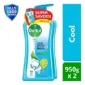 Dettol Anti-bacterial Body Wash Cool 950ml X 2s
