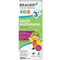 Brauer Liquid Multivitamin With Iron For Kids 99% Sugar Free No Artifical Colours Sweeteners & Flavours Naturally Delicious Fruit Cup Flavour (Help Support Healthy Immunity, Growth & Vitality) 200ml