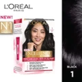 L'oreal Paris Excellence Crã©Me Hair Colour #1 Natural Black (100% Grey Coverage For Rich, Radiant Colour) 1s