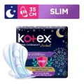 Kotex Super Overnight Herbal Slim Sanitary Pad 35cm 99.9% Anti-bacterial Up To 10hrs Leakage Protection (For Heavy Flow) 12s